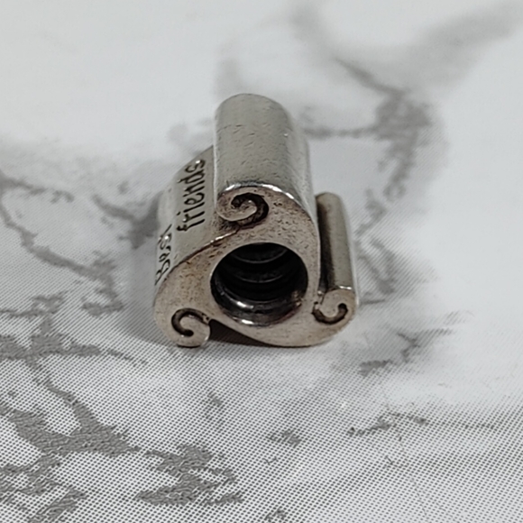 Pandora Best Friends Scroll Sterling Silver Charm - Picture 3 of 6